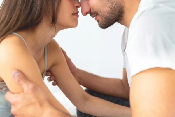 couple overcoming intimacy issues.